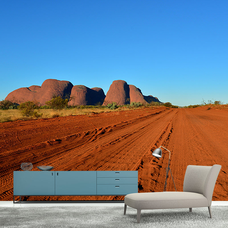 Room Mural Wallpaper Modern Desert Mildew Resistant Wall Decor