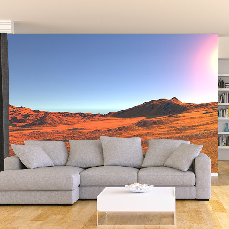 Room Mural Wallpaper Modern Desert Mildew Resistant Wall Decor