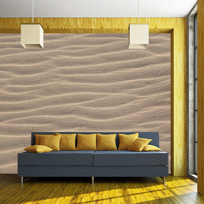Modern Style Desert Mural Wallpaper Mildew Resistant Wall Decor