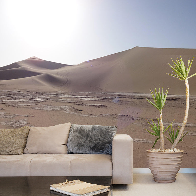 Modern Style Desert Mural Wallpaper Mildew Resistant Wall Decor