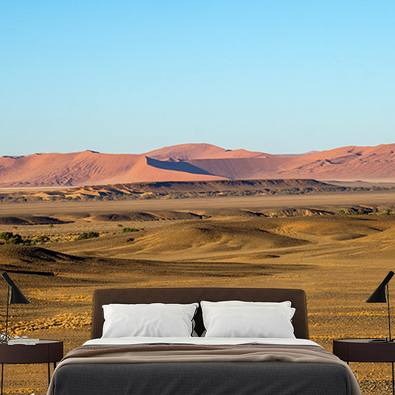 Modern Desert Mural Wallpaper Mildew Resistant Bedroom Wall Decor