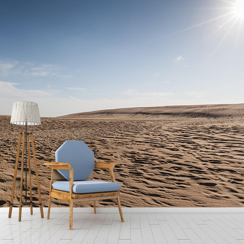 Bedroom Wall Mural Wallpaper Modern Desert Mildew Resistant Wall Decor