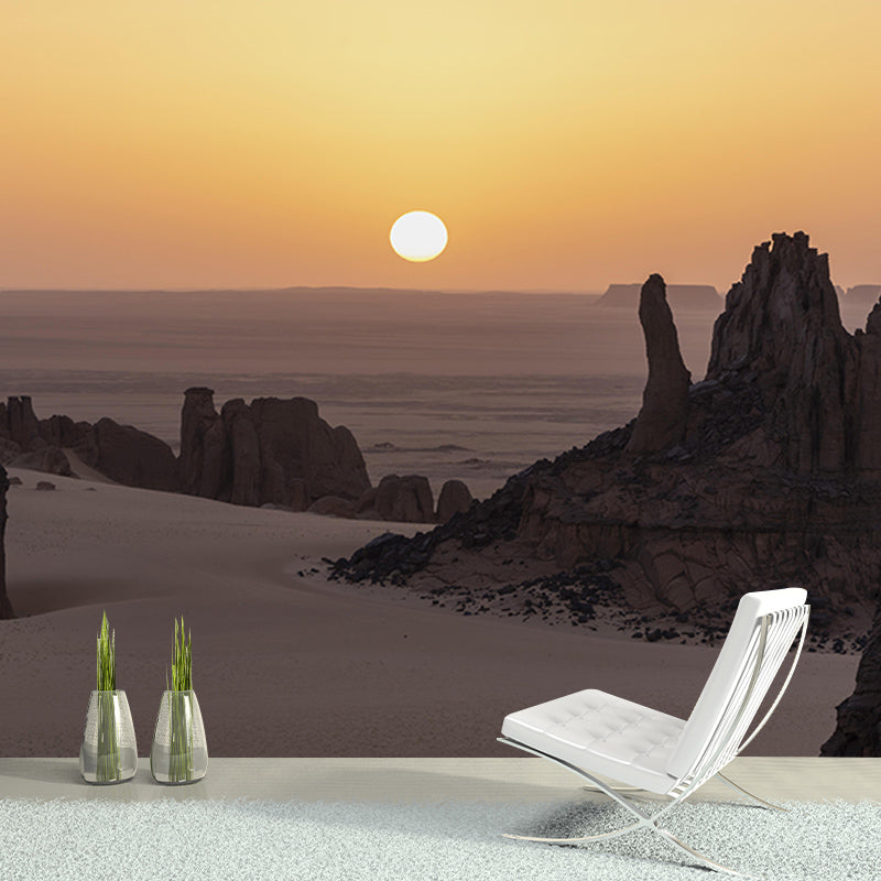 Room Wall Mural Wallpaper Modern Desert Mildew Resistant Wall Decor