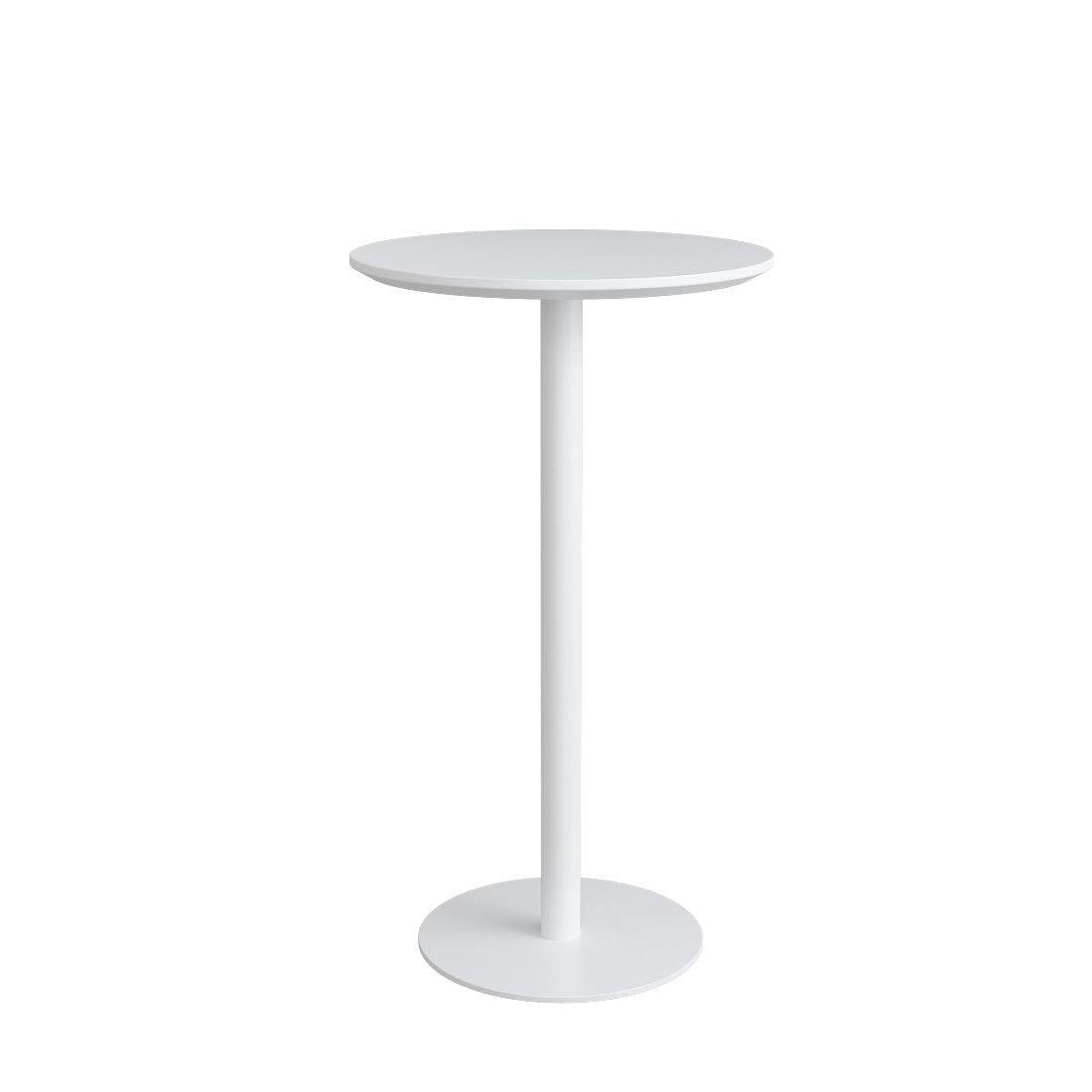 Contemporary Round Bar Dining Table Indoor Wood Bar Table with Iron Base