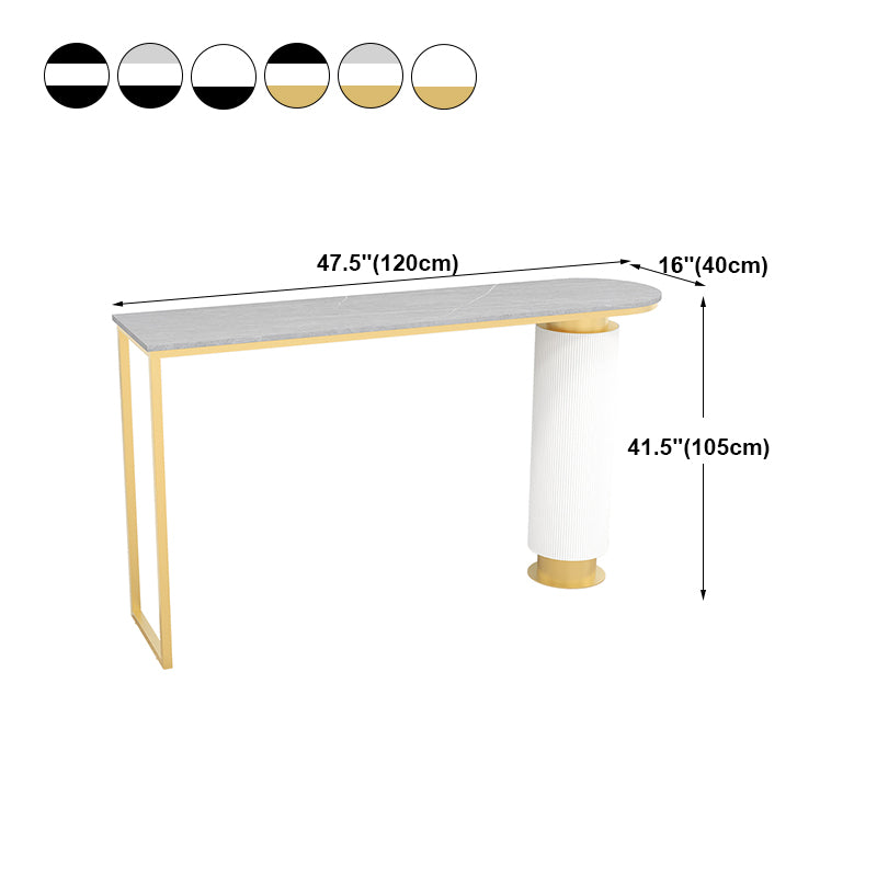 Table à manger du bar contemporain à double piédestal à hauteur de bar à hauteur