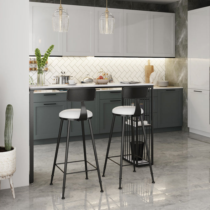 White Marble Kitchen Counter-height Pub Table Rectangle Bar Dining Table