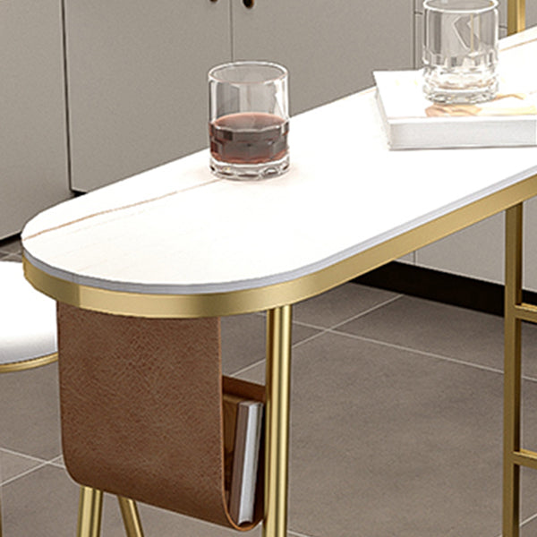 Indoor Wine Back Event and Cocktail Table Modern Marble Legs Bar Height Table