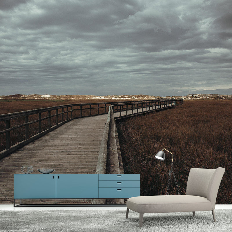 Bridge Mural Horizontal Photography Environment Friendly for Bedroom