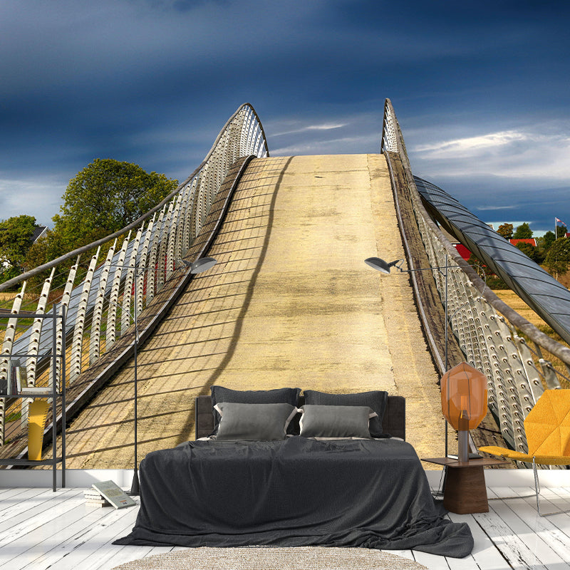Bridge Mural Horizontal Photography Environment Friendly for Bedroom