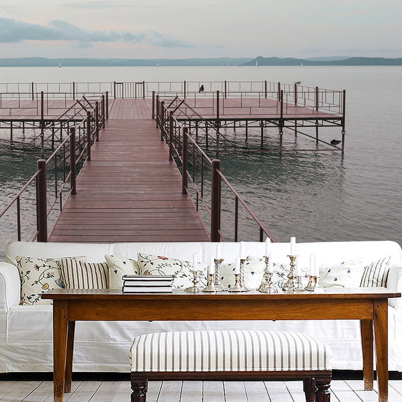 Light Color Space Extension Mural Photography Eco-friendly for Wall Decor