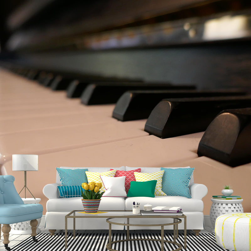 Piano Photography Mural Decorative Environment Friendly Wall Covering