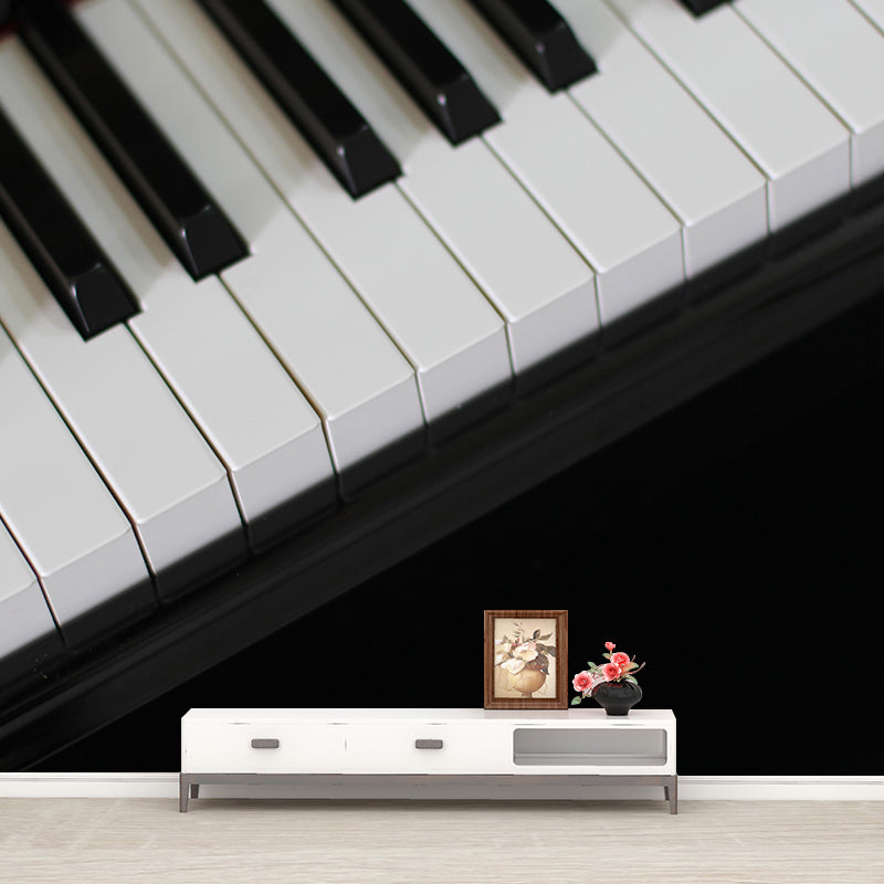 Customized Piano Mural Photography Decorative Environment Friendly Wall Art