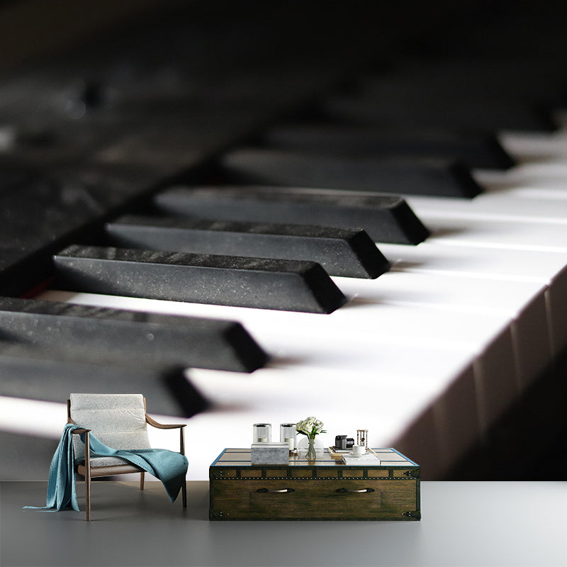 Customized Piano Mural Photography Decorative Environment Friendly Wall Art
