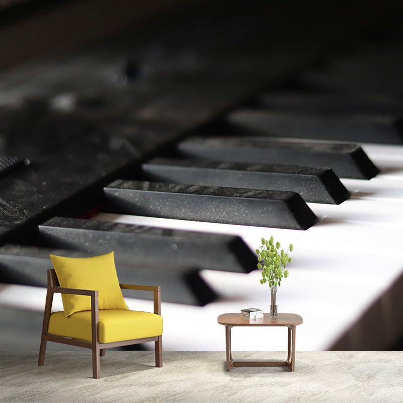 Customized Piano Mural Photography Decorative Environment Friendly Wall Art