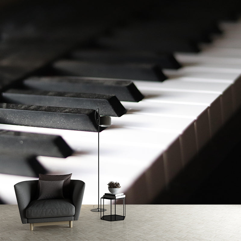 Customized Piano Mural Photography Decorative Environment Friendly Wall Art