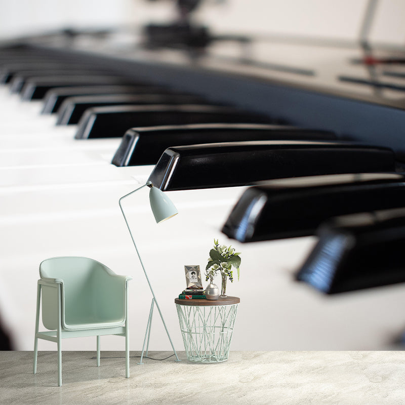Customized Piano Mural Photography Decorative Environment Friendly Wall Art