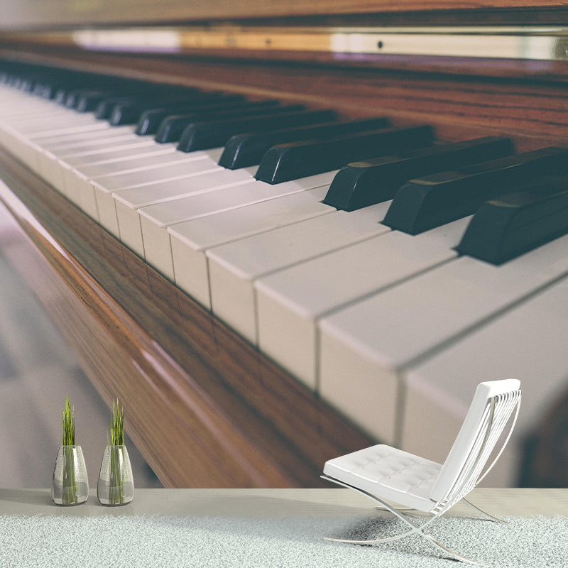 Piano Mural Horizontal Photography Environment Friendly for Home Decor