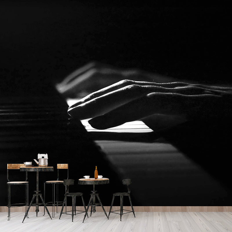 Piano Mural Horizontal Photography Environment Friendly for Home Decor