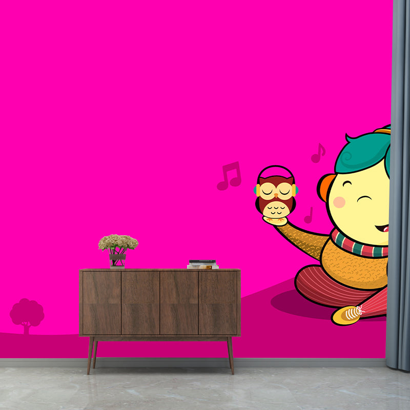 Lovely Cartoon Illustration Mural Decorative Eco-friendly for Wall Decor