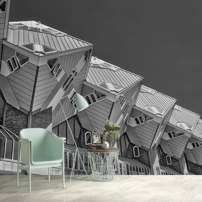 Contemporary Horizontal Photography Wall Mural Architecture Eco-friendly for Room