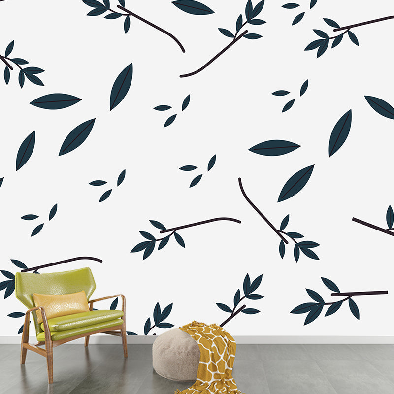 Tropical Plants Wall Mural Wallpaper Decorative Eco-friendly for Bedroom