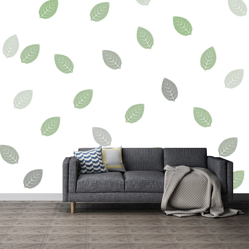 Kleurrijke illustratie muurschildering tropische planten decoratief milieuvriendelijk voor decoratie