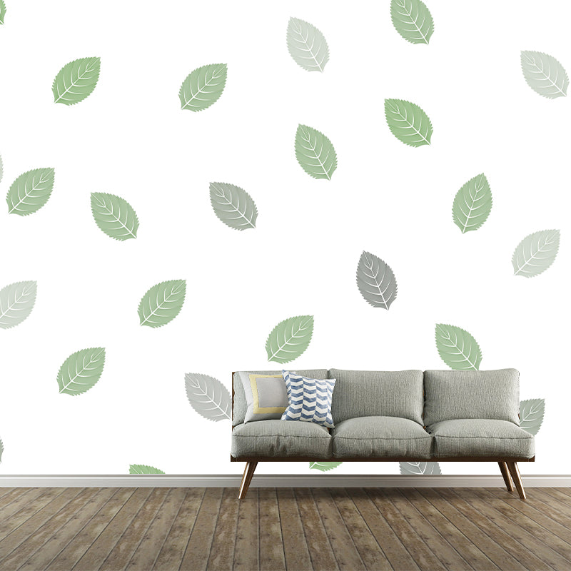 Kleurrijke illustratie muurschildering tropische planten decoratief milieuvriendelijk voor decoratie
