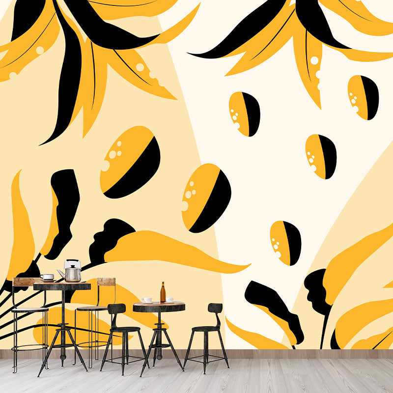 Tropical plant Illustration Mural Decorative Eco-friendly for Home