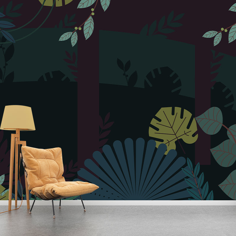 Tropical Plants Mural Decorative Eco-friendly for Home Decor