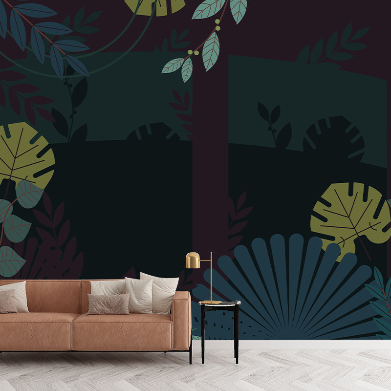 Tropical Plants Mural Decorative Eco-friendly for Home Decor