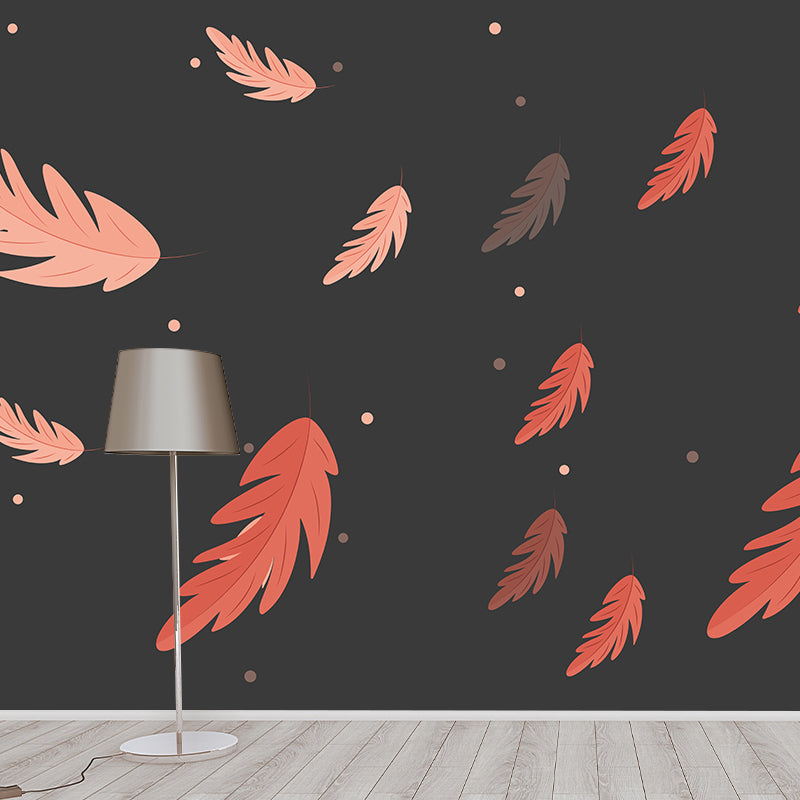 Eco-friendly Illustration Wall Mural Tropical plants Decorative for Wall Decor