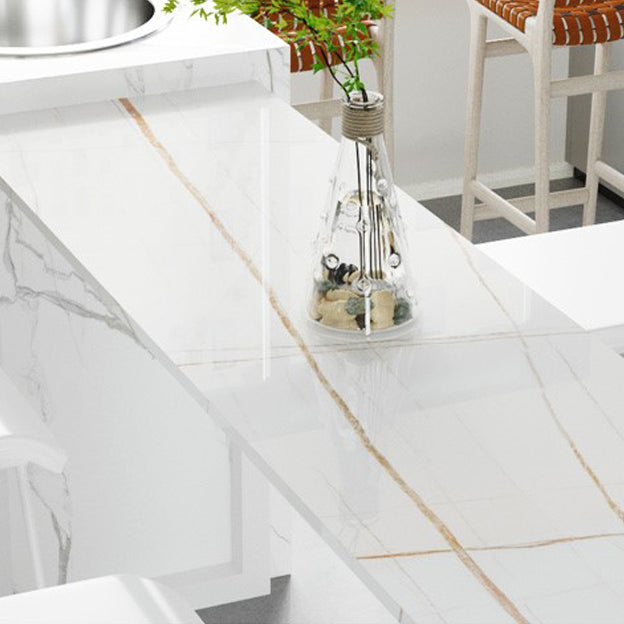Marble Modern Double pedestal Patio Bar Table Indoor Bistro Bar Height Cocktail Table