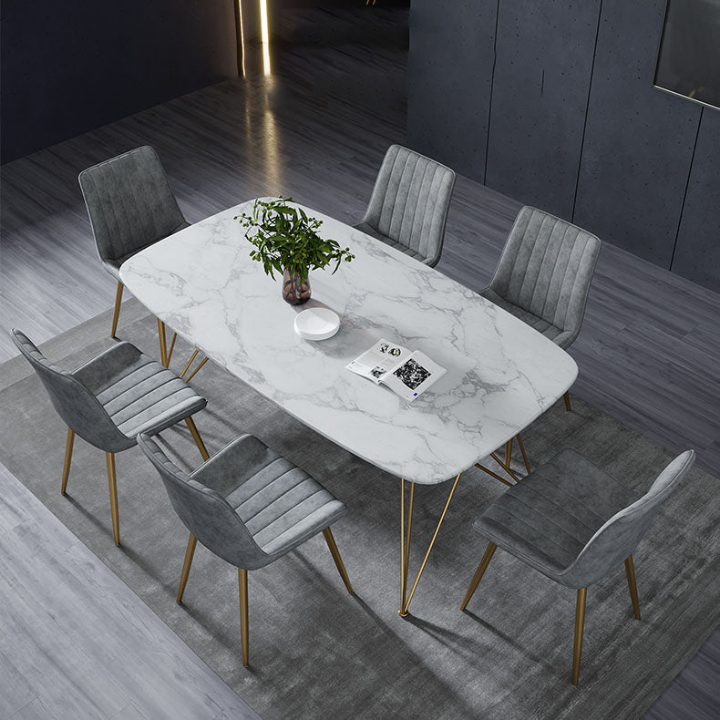 Sillas de comedor escandinavas de metal para interiores y exteriores Silla Parsons con patas de metal