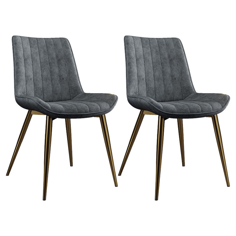 Sillas de comedor escandinavas de metal para interiores y exteriores Silla Parsons con patas de metal