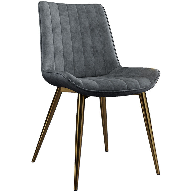 Sillas de comedor escandinavas de metal para interiores y exteriores Silla Parsons con patas de metal