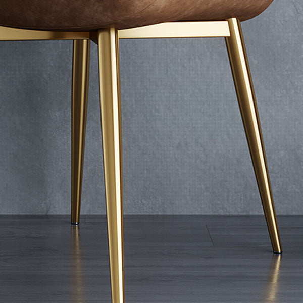 Sillas de comedor escandinavas de metal para interiores y exteriores Silla Parsons con patas de metal