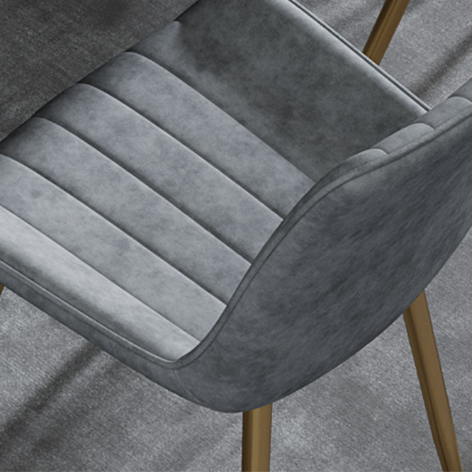 Sillas de comedor escandinavas de metal para interiores y exteriores Silla Parsons con patas de metal