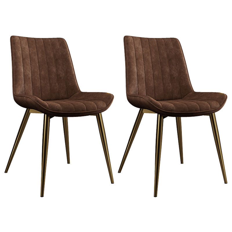 Sillas de comedor escandinavas de metal para interiores y exteriores Silla Parsons con patas de metal