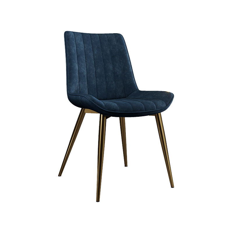 Sillas de comedor escandinavas de metal para interiores y exteriores Silla Parsons con patas de metal