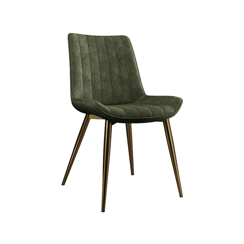 Sillas de comedor escandinavas de metal para interiores y exteriores Silla Parsons con patas de metal