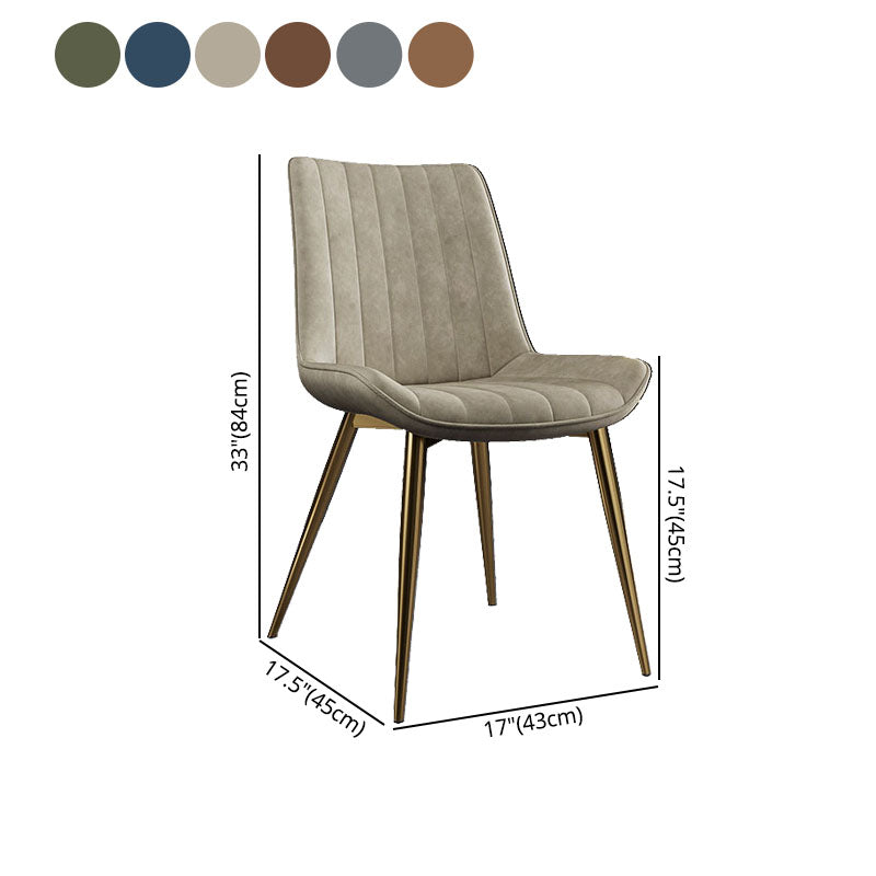 Sillas de comedor escandinavas de metal para interiores y exteriores Silla Parsons con patas de metal