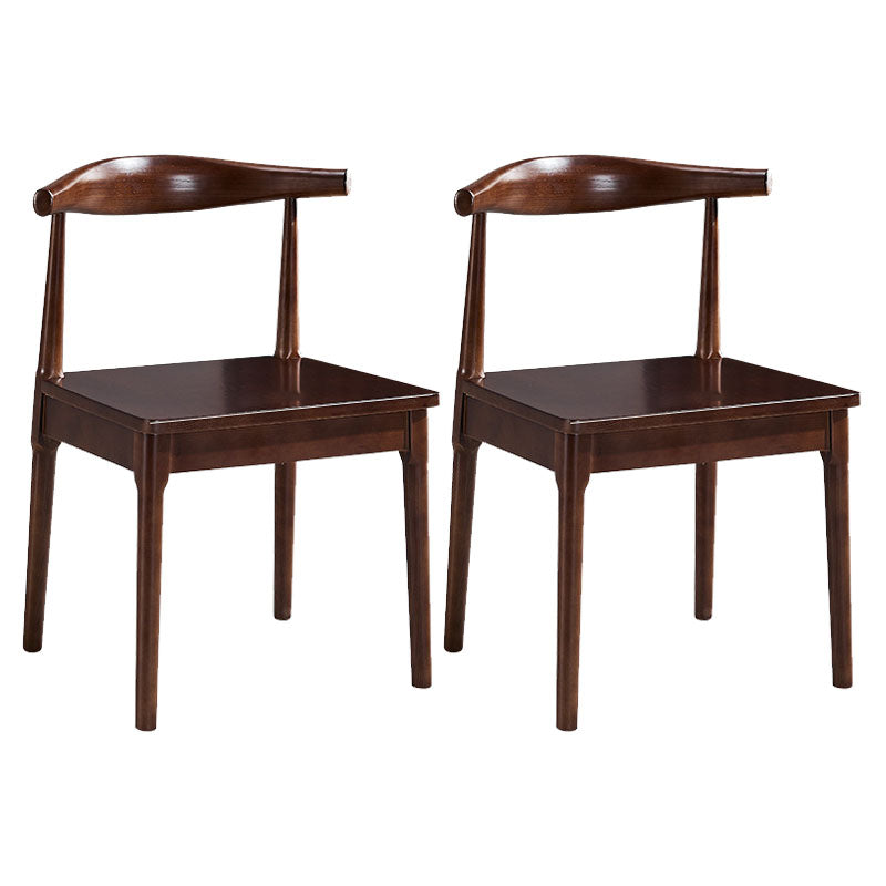 Silla sin brazos de comedor de madera moderna, silla de comedor con respaldo de escalera para cocina