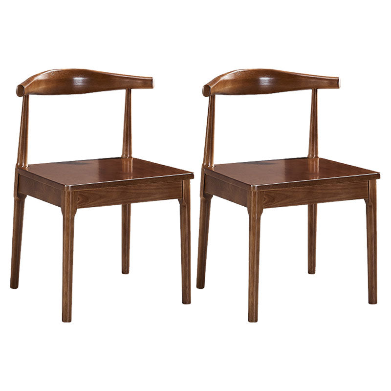 Silla sin brazos de comedor de madera moderna, silla de comedor con respaldo de escalera para cocina