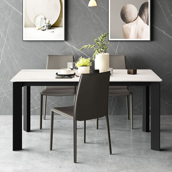 Silla de comedor curvada de cuero contemporánea Silla Parsons para Brasserie