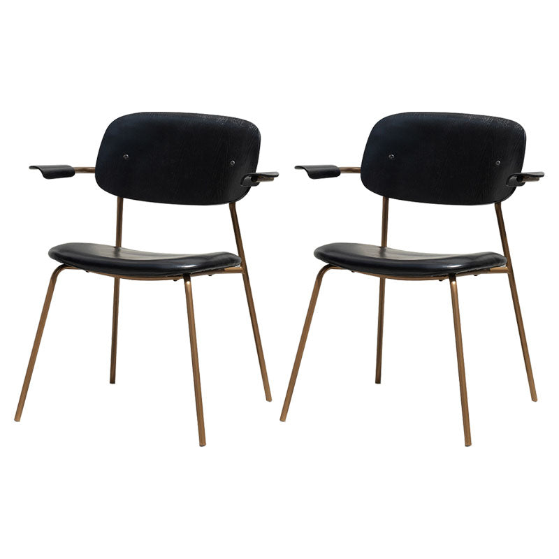 Sillón de comedor contemporáneo de madera maciza, sillón con respaldo abierto para cocina