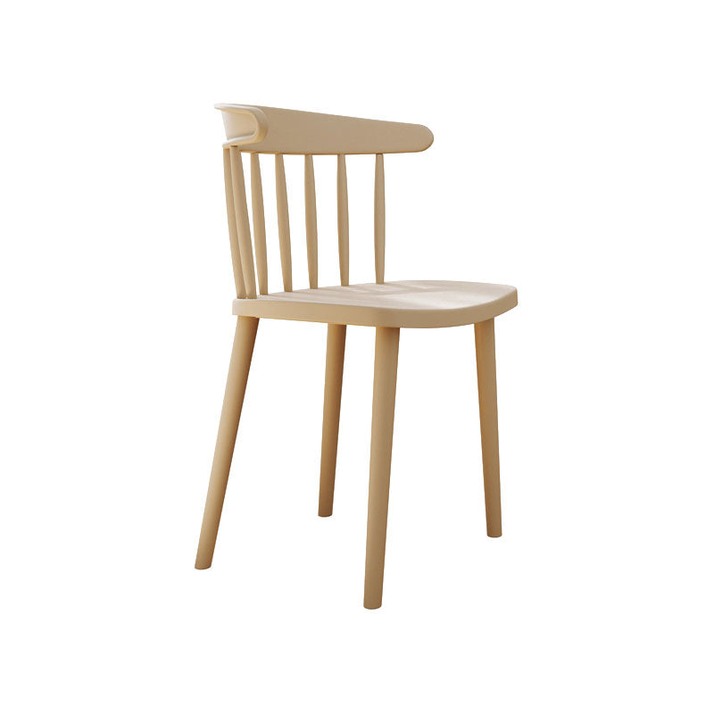 Sillas acrílicas modernas para interiores y exteriores Silla auxiliar de comedor Windsor
