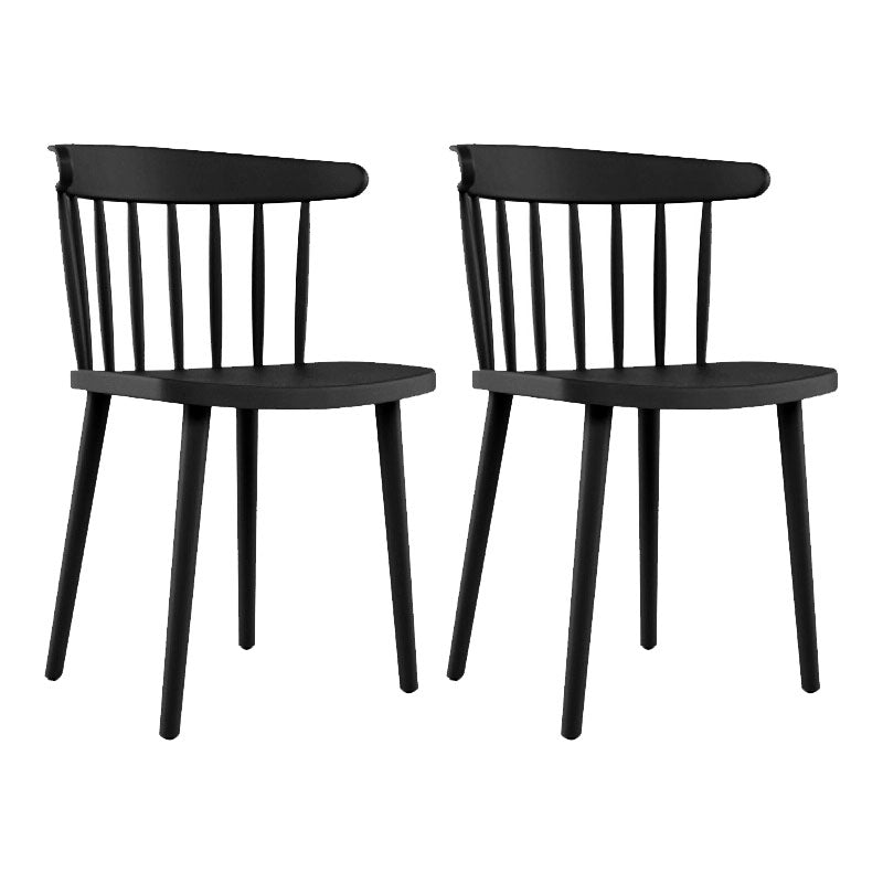 Sillas acrílicas modernas para interiores y exteriores Silla auxiliar de comedor Windsor