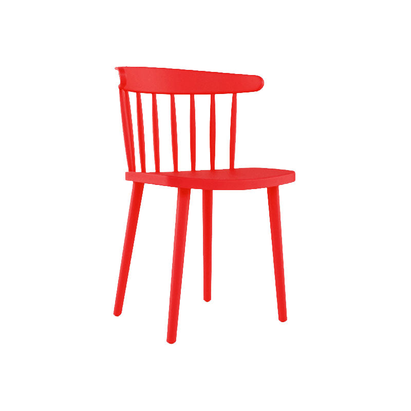 Sillas acrílicas modernas para interiores y exteriores Silla auxiliar de comedor Windsor