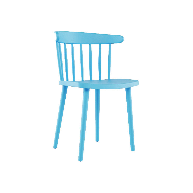 Sillas acrílicas modernas para interiores y exteriores Silla auxiliar de comedor Windsor