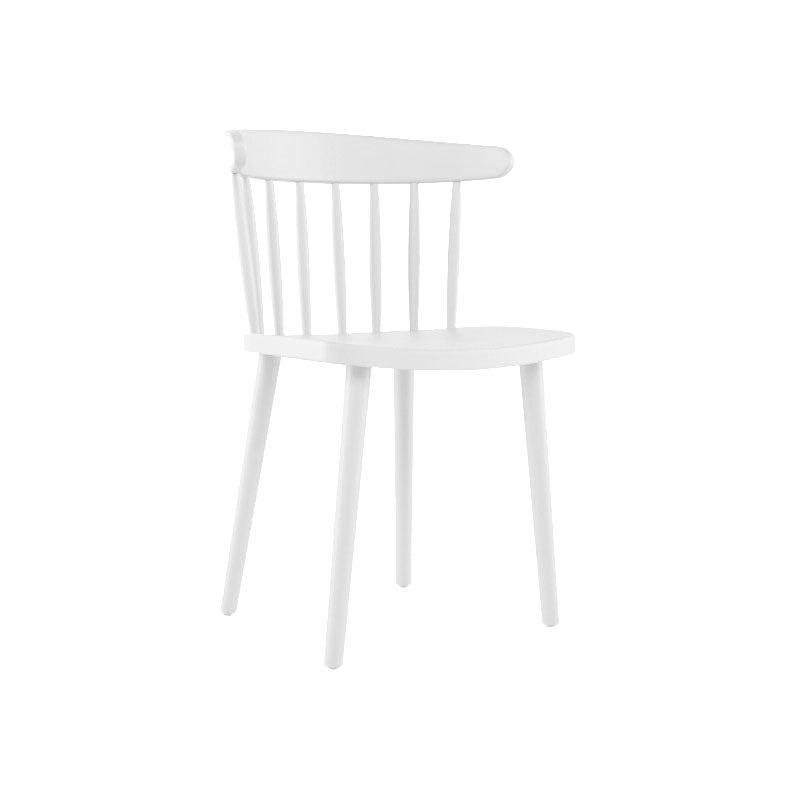 Sillas acrílicas modernas para interiores y exteriores Silla auxiliar de comedor Windsor